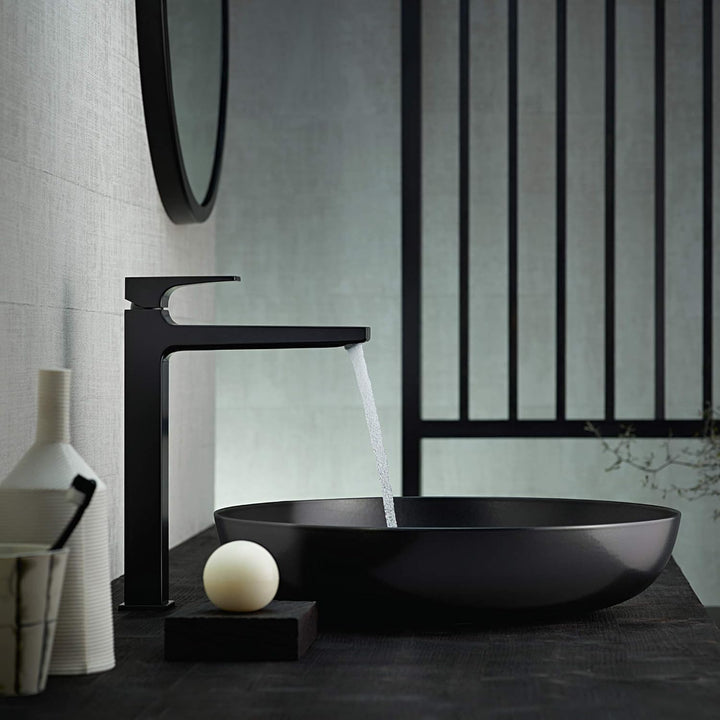 hansgrohe Wasserhahn Metropol, wassersparende Armatur mit Komfort-Höhe 260mm mit Push-Open Ablaufgar