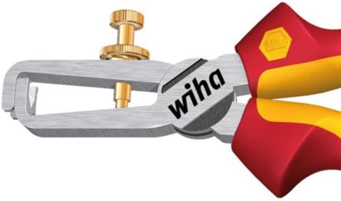 Wiha Abisolierzange Industrial electric (38867) 160 mm Zange für Elektriker, VDE geprüft, stückgeprü