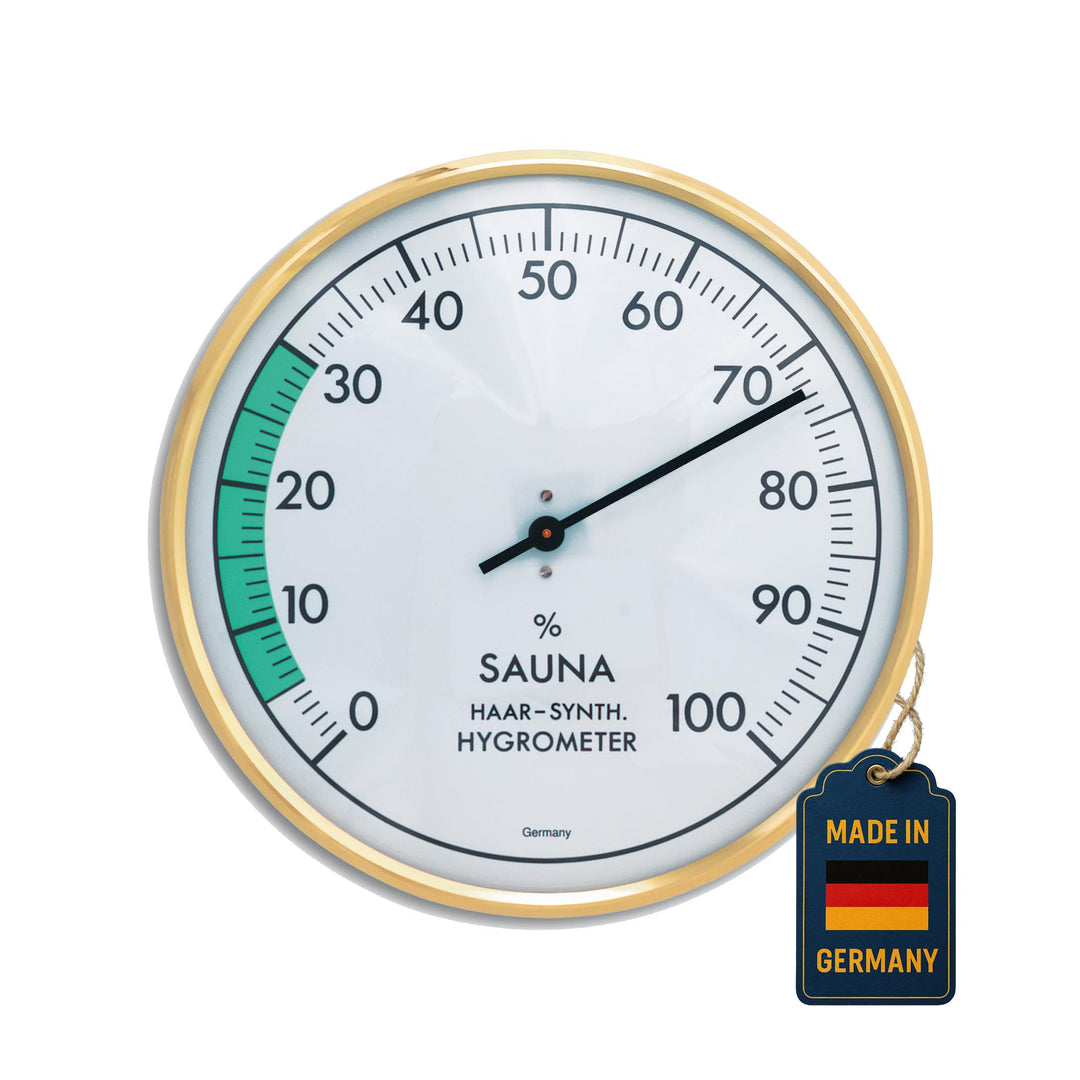 TFA Dostmann Analoges Sauna-Hygrometer, Luftfeuchtigkeit, hitzebeständig, ideal für die