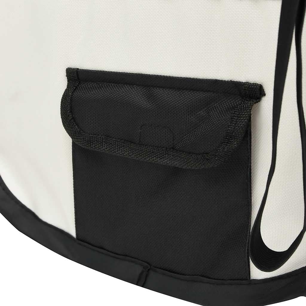 vidaXL Welpenlaufstall Faltbar 145x145x61cm Welpenauslauf Tierlaufstall Hunde 145 x 145 x 61 cm Schw