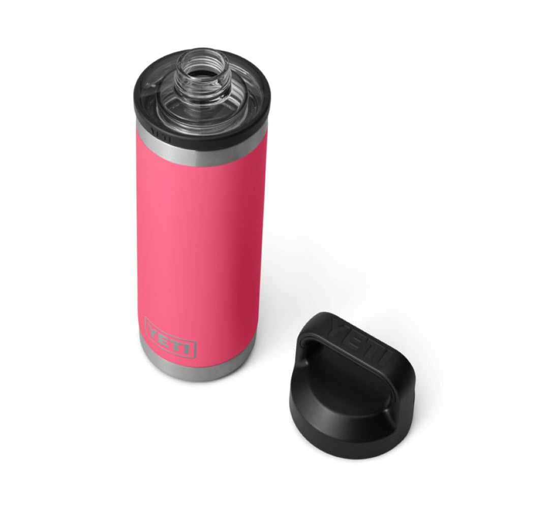 YETI Rambler Trinkflasche 18 oz (532 ml) Tropical Pink – Edelstahl Trinkflasche, Wasserflasche Sport