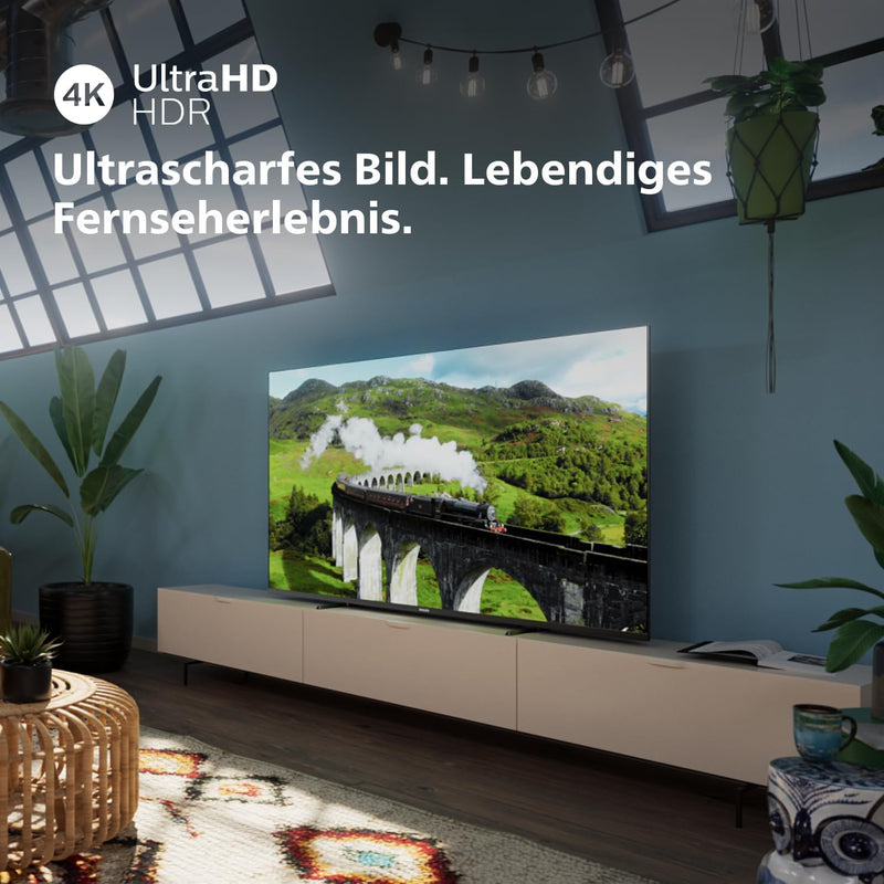 Philips Smart TV | 55PUS7608/12 | 139 cm (55 Zoll) 4K UHD LED Fernseher | 60 Hz | HDR | Dolby Vision