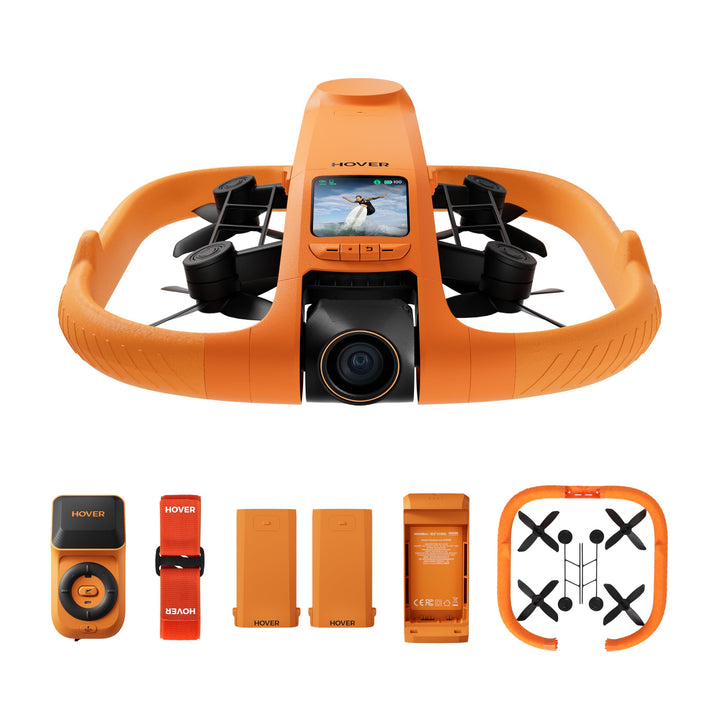 HOVERAir AQUA Flugkamera, IP67 wasserdichte Follow-Me-Drohne mit Kamera für Wassersport, 34mph, 10+