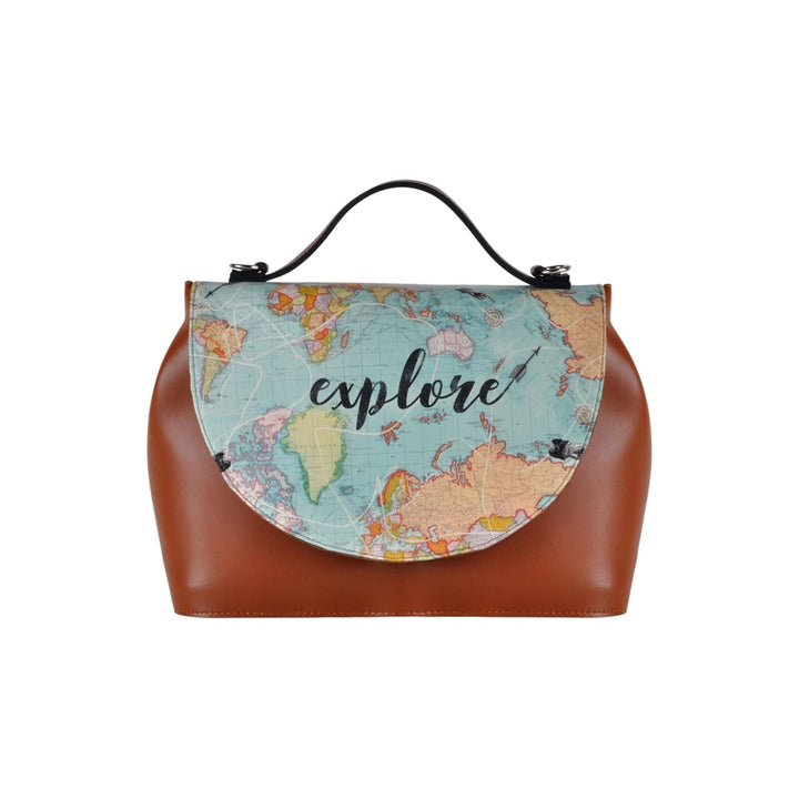 DOGO Handy Bag Vegane Damen Umhängetaschen - Handgefertigt Schultertaschen und Handtasche Explore, E