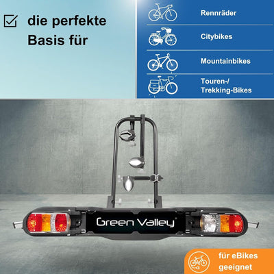 eBike Fahrradträger für Anhängerkupplung Fahrrad Heckträger Radträger - Back 3 - Fahrradträger e-Bik