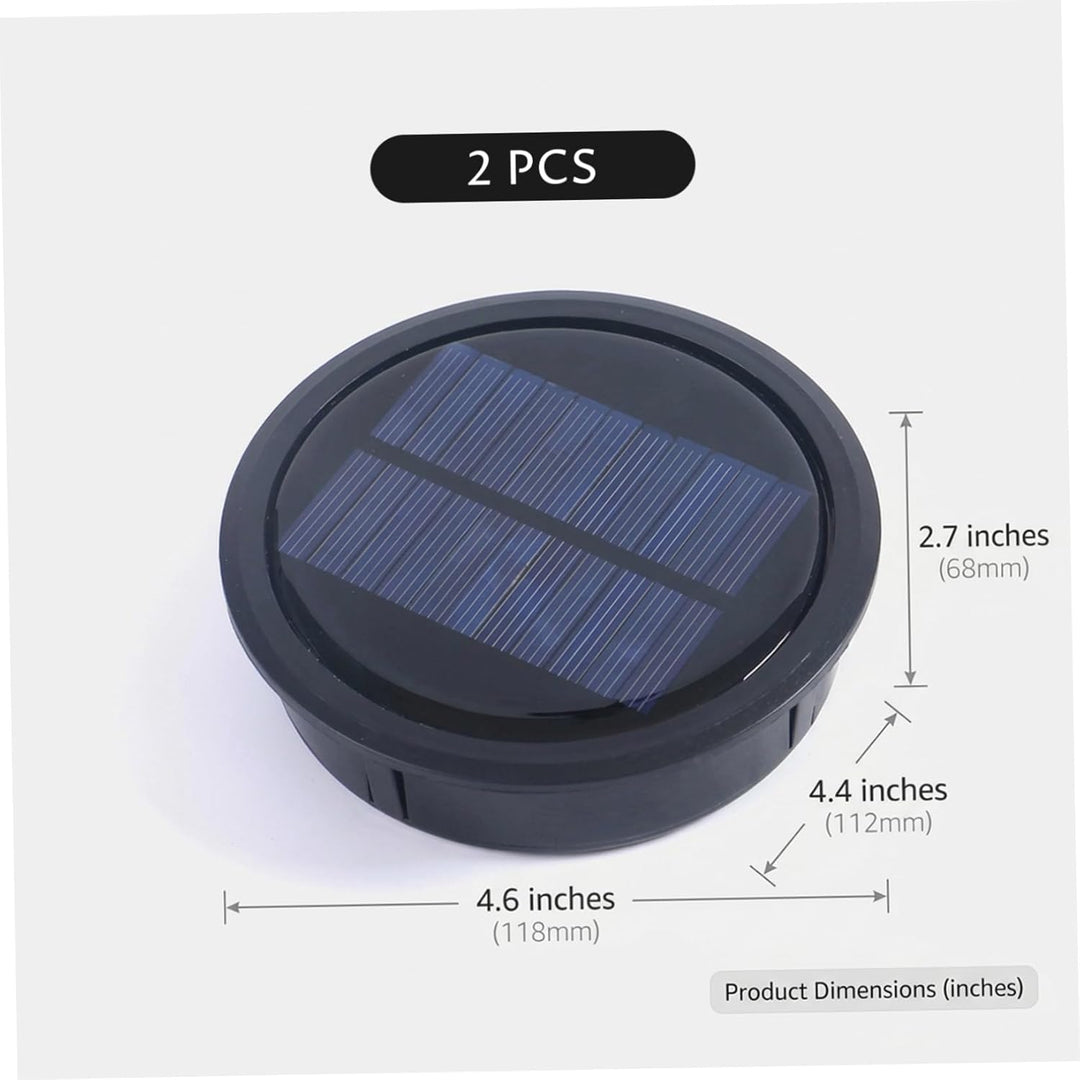 Solar-Laternenleuchten, 2 Stück, Solarleuchte, Ersatzteil, wasserdichte Aussenlaternenleuchten mit a