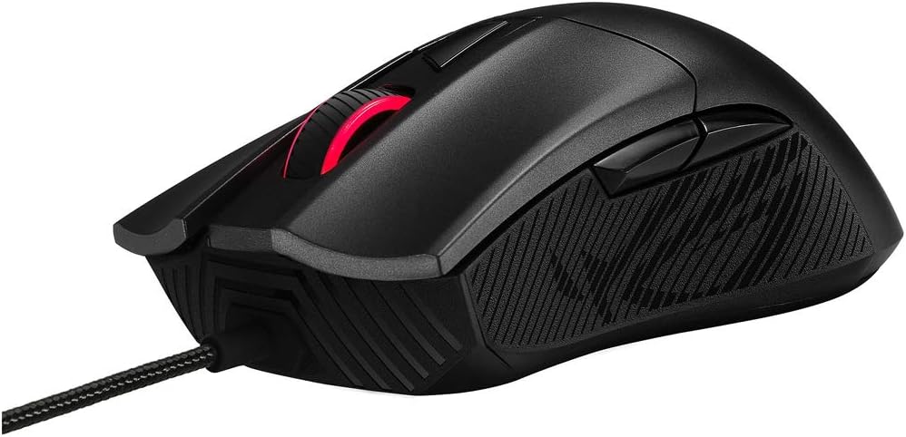 Asus ROG Gladius II Core Gaming-Maus (6200 DPI Sensor, Aura Sync Beleuchtung, Abnehmbare Schalter) s