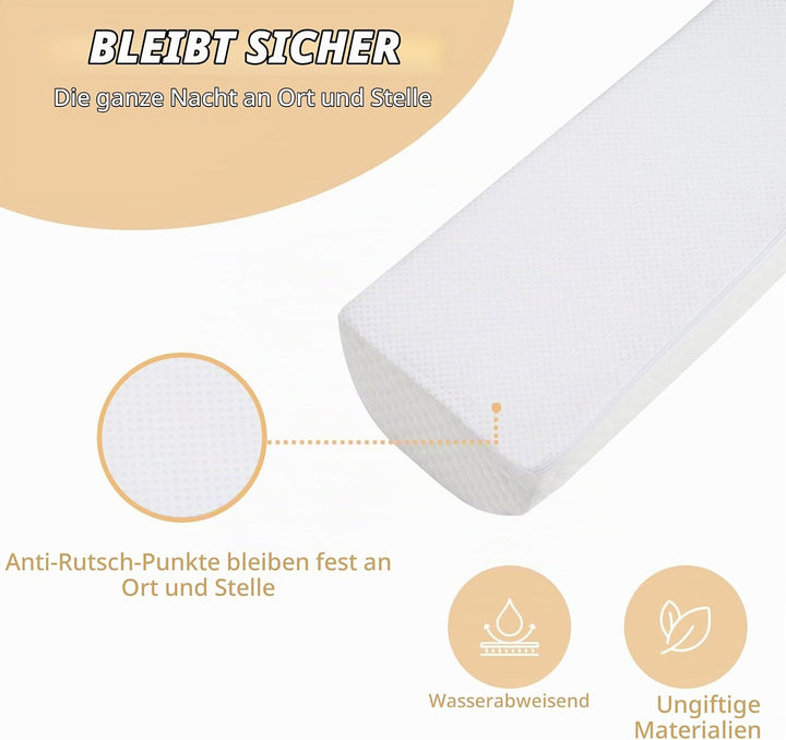 YIHATA 2in1 Rausfallschutz Bett, Bettschutzgitter Für Kinder, Bettumrandung Babybett, Langem Schaums
