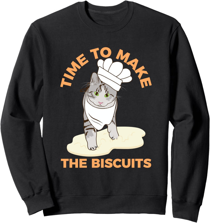 Cute Cat Kneten Kekse machen Dehnen Kneten Geschenk Sweatshirt
