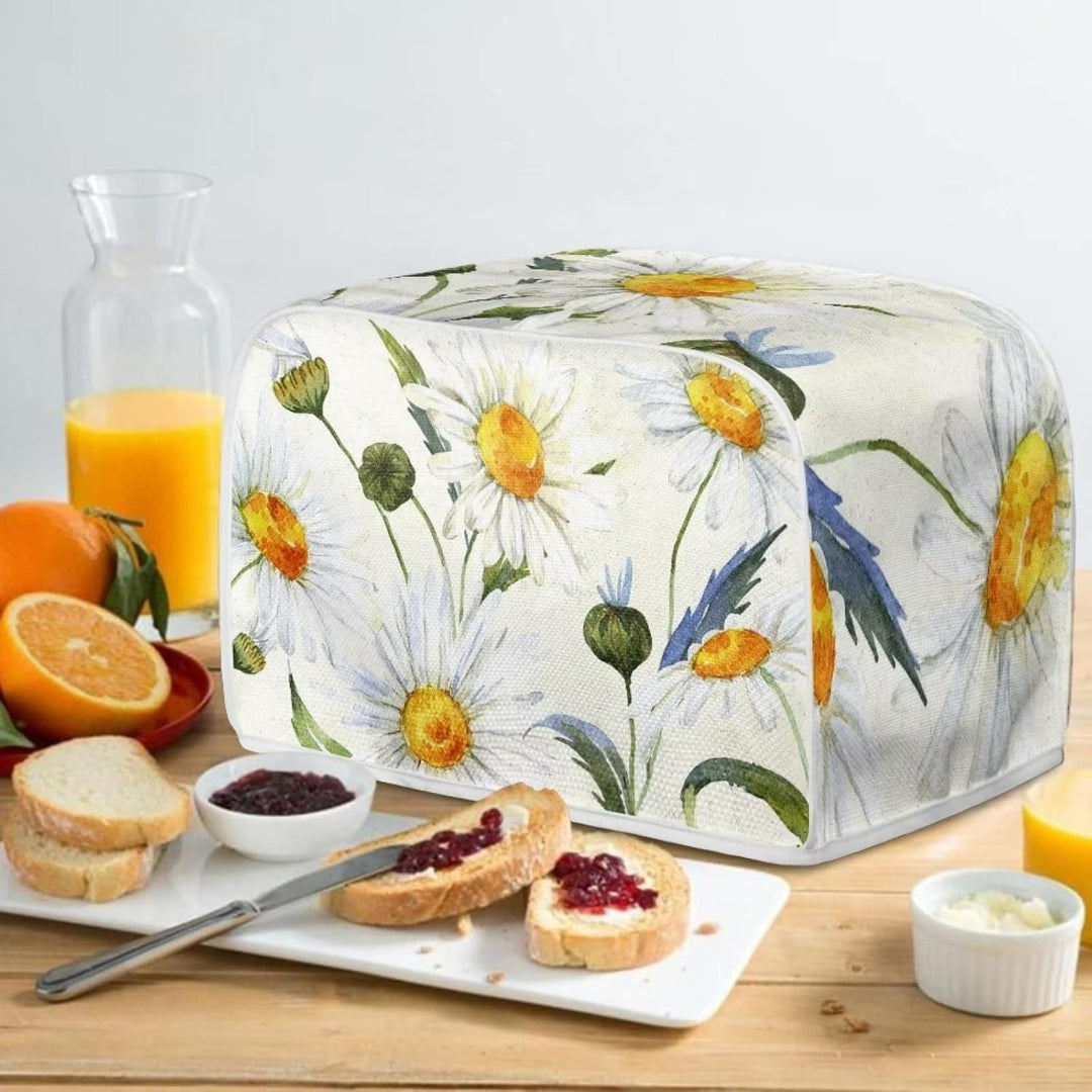 Abdeckung für kleine Geräte mit Gänseblümchen, 4 Scheiben, Toaster, schmutzabweisend, Staubschutz, B