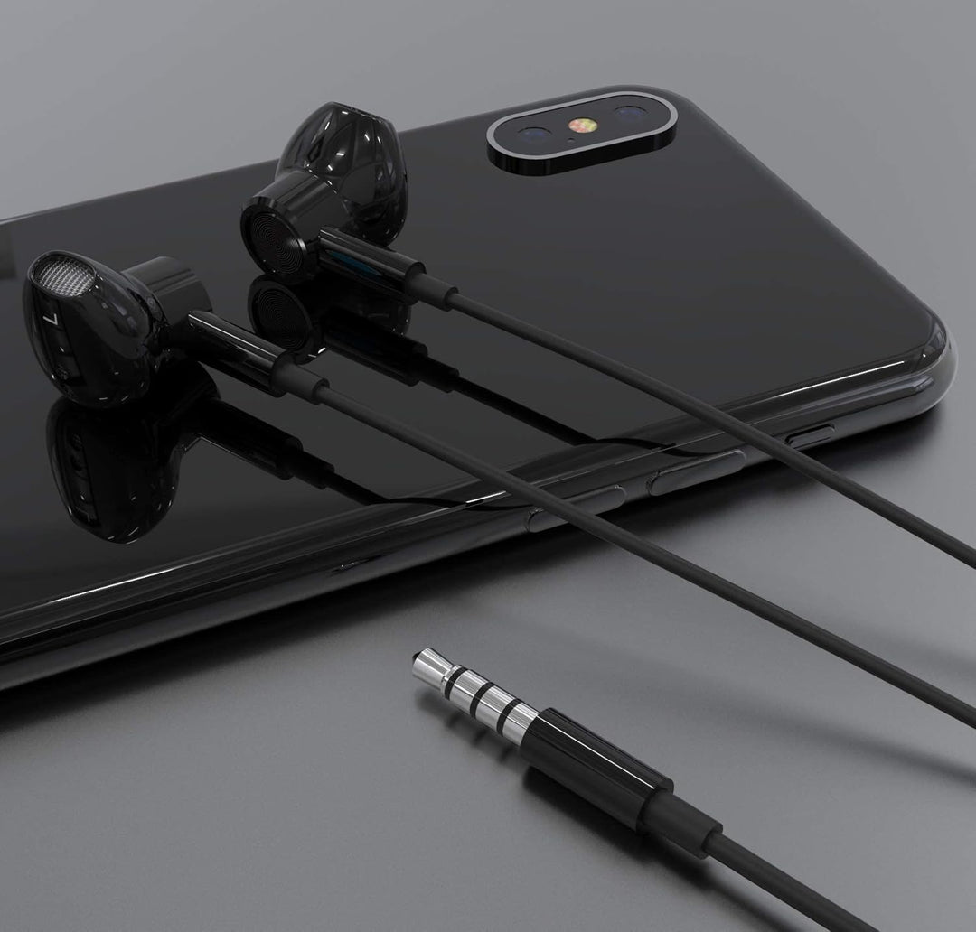 Hochauflösende In-Ear-Kopfhörer mit Kabel, extra Bass, geräuschisolierend, mit Mikrofon, für iPhone,