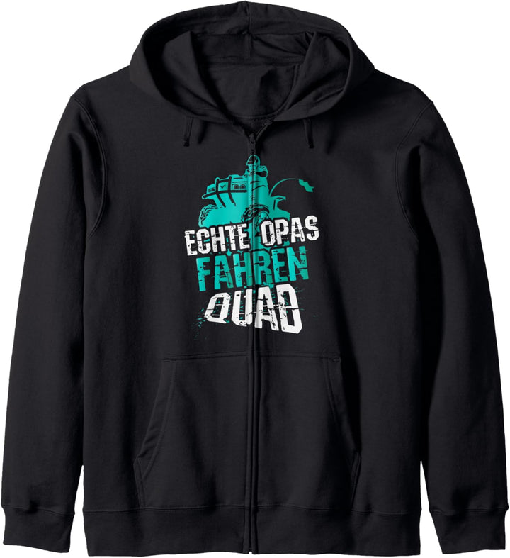 Echte Opas fahren Quad, Lustiger Spruch Quad-Bike, ATV Motiv Kapuzenjacke