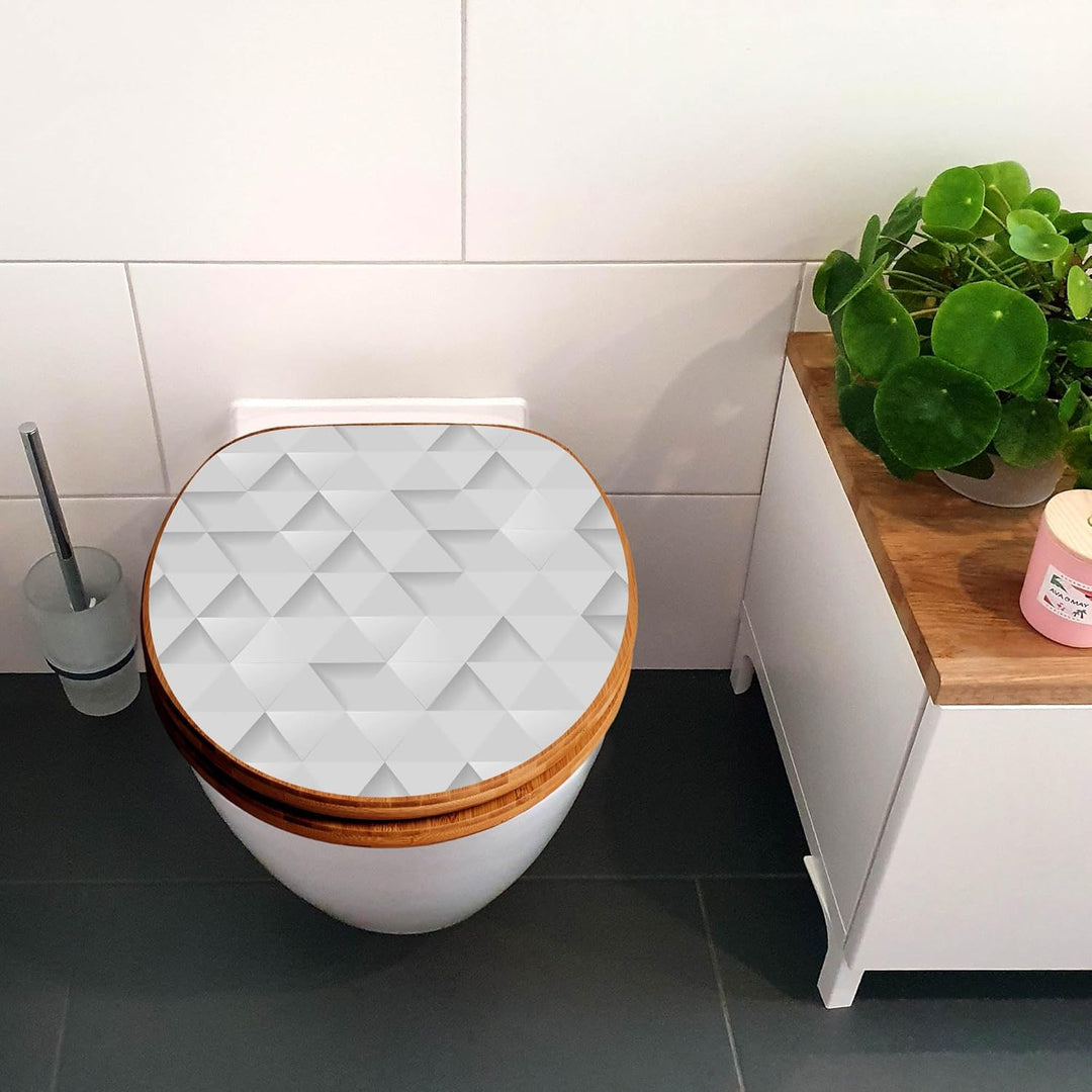 banjado Design WC Sitz Bambus Absenkautomatik 45,8x37,5cm - Toilettendeckel mit Absenkautomatik Holz