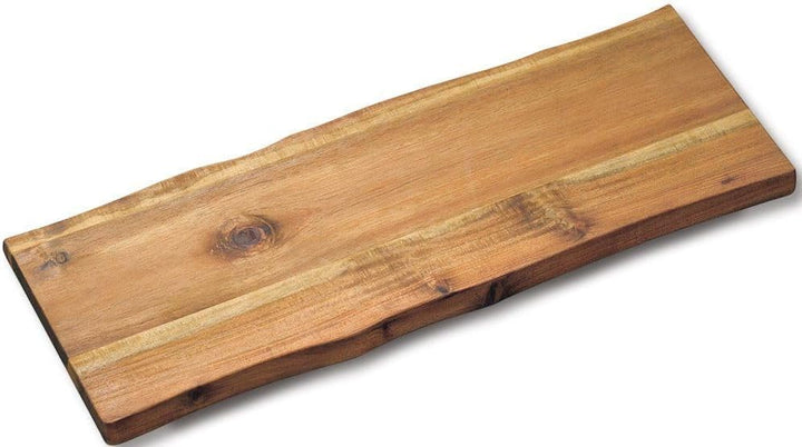 LS-LebenStil XL Vesperbrett Servierbrett Akazie 53x19x4cm - FSC Zertifiziert - Standfüsse - auf Füss
