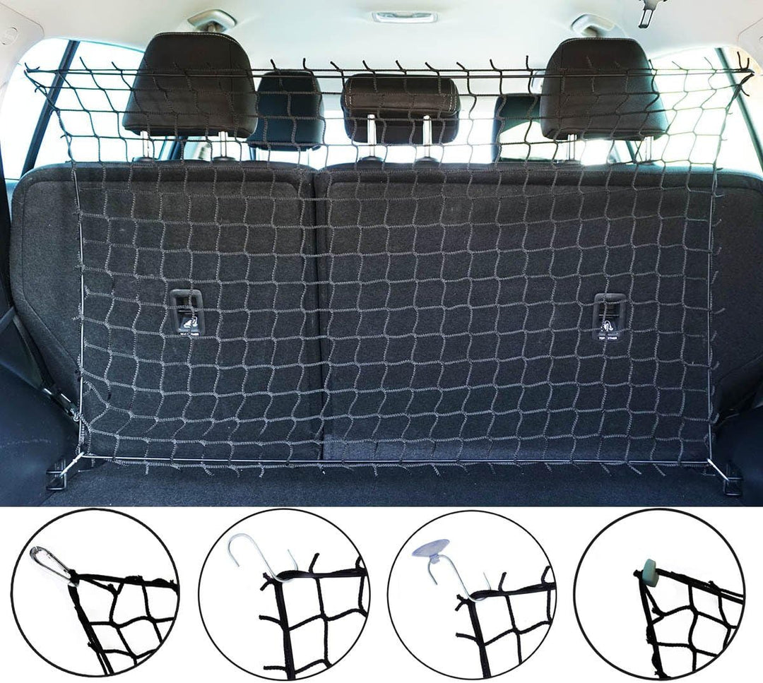 Ferocity Universaler Auto Netz Haustier Barrier Sicherheitsnetz Rücksitz Barriere Trennnetz 100x70 c