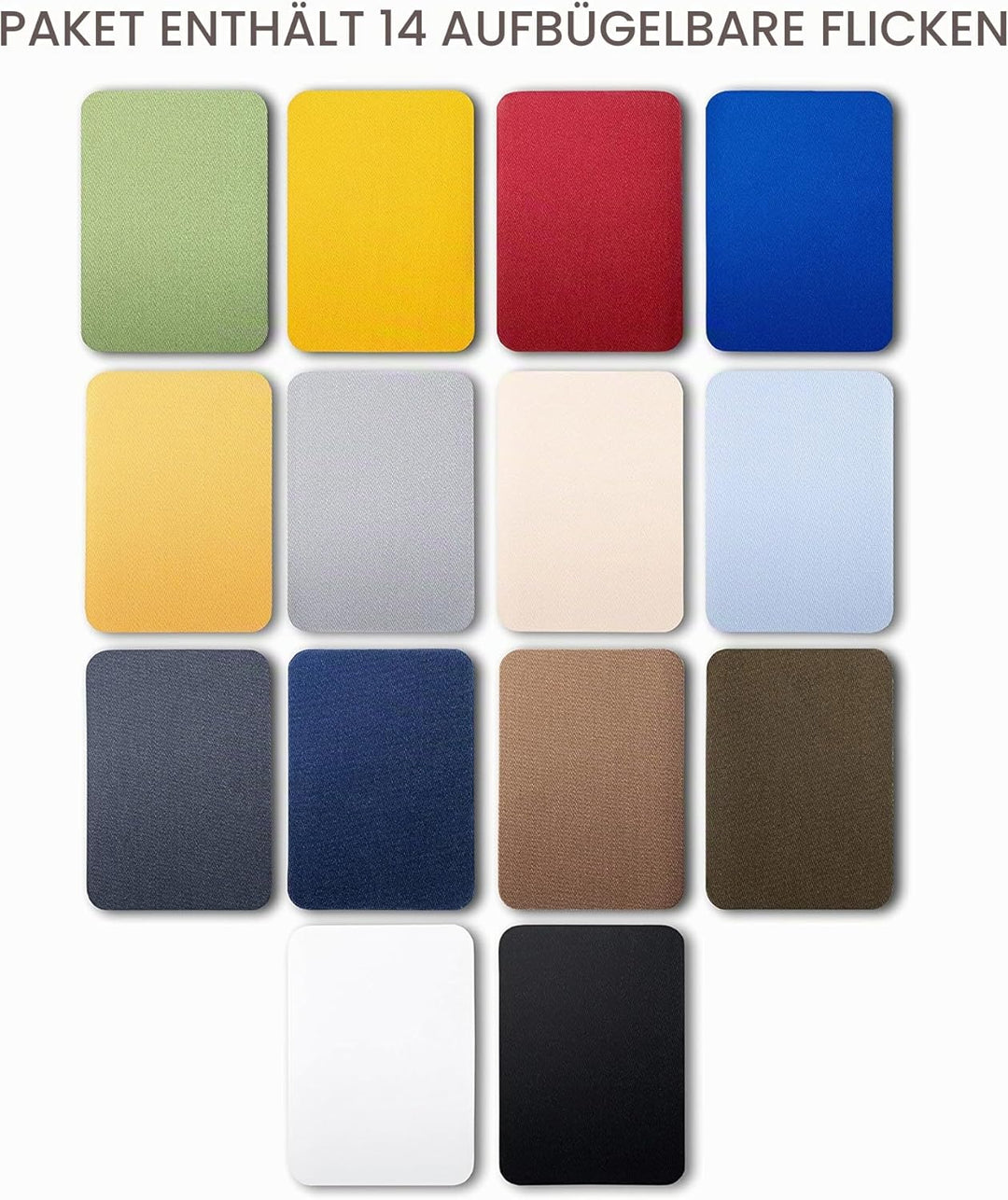 ZEFFFKA 2PACK Kleider-Flicken zum Aufbügeln für Innen und Aussen Stärkster Kleber 100% Baumwolle Ver