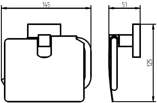 Papierrollenhalter mit Deckel Mezzo Chrom Papierrollenhalter mit Deckel Chrom, Papierrollenhalter mi