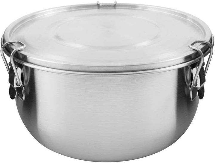 Tatonka Edelstahldose Foodcontainer 1,5 L - Essensbehälter mit Deckel, Clip-Verschlüssen und 1500 ml