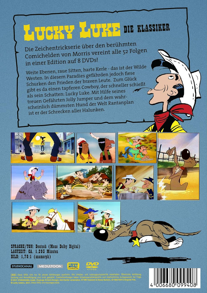 Lucky Luke - Die Klassiker / Die komplette Serie [8 DVDs], DVD