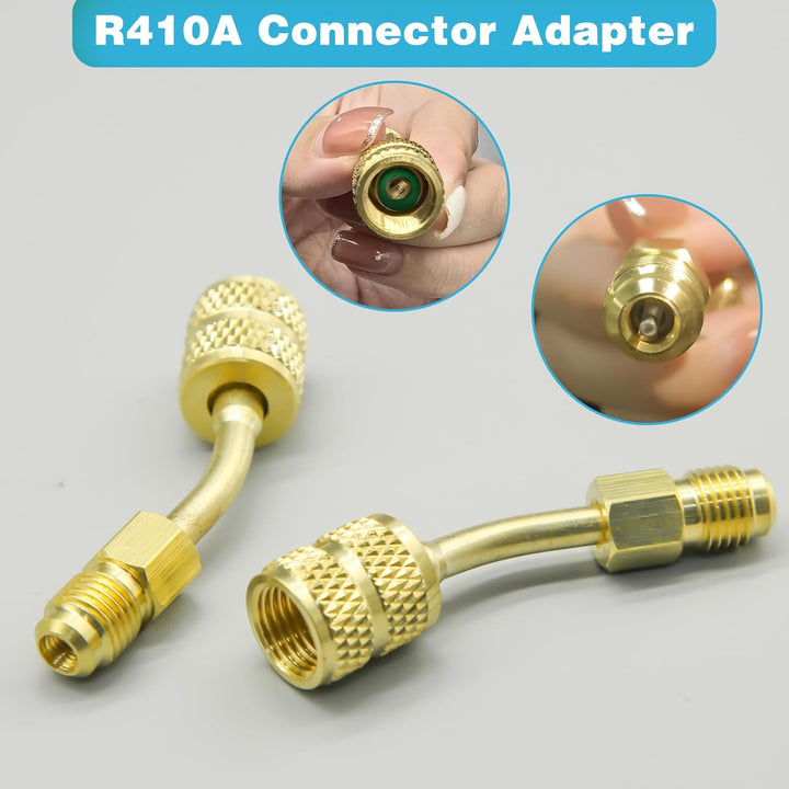 R410A-Adaptersatz, Split-Adapter 5/16 auf 1/4-Kupplung, R410A-Kältemittelschlauch-Adapteranschluss,