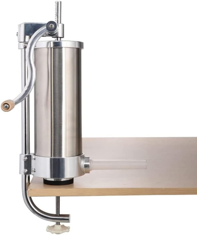 Wurstfüller Edelstahl, Wurstfüller manuell, Wurstmaschine aus Edelstahl, Wurstfüllmaschine silber, W