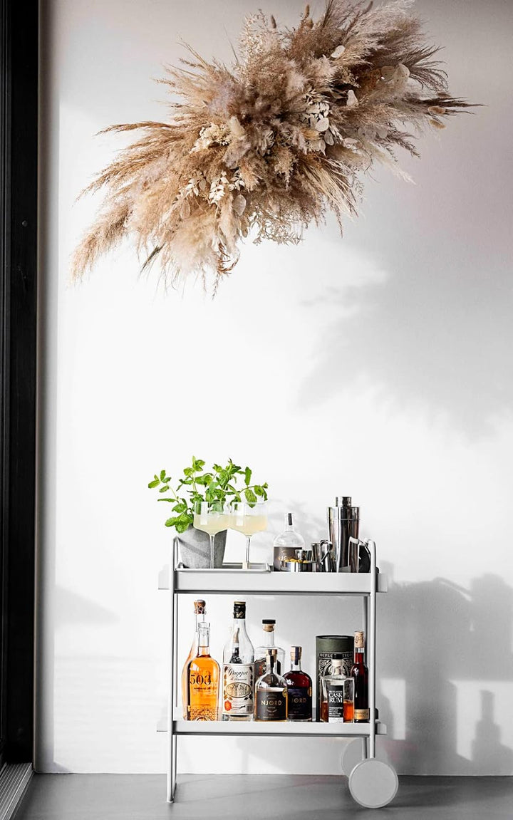 Zone Denmark A-Cocktail Trolley Barwagen, 60,6 x 40,5 x 66,4 cm, Soft Grey 60,6 x 40,5 x 66,4 cm Sof