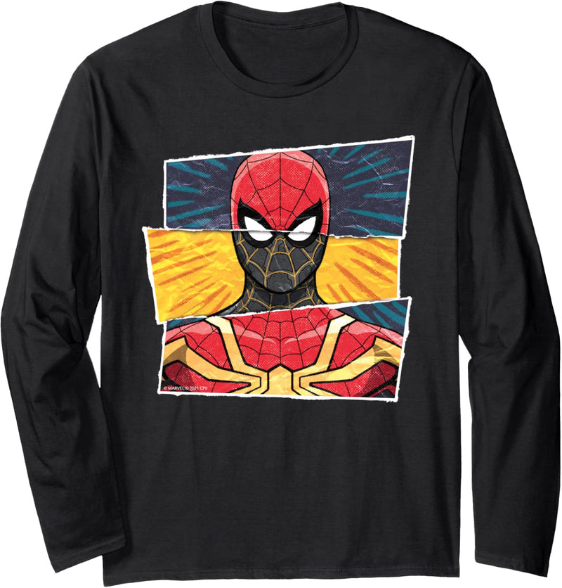 Marvel Spider-Man: No Way Home Spidey Suit Mashup Langarmshirt