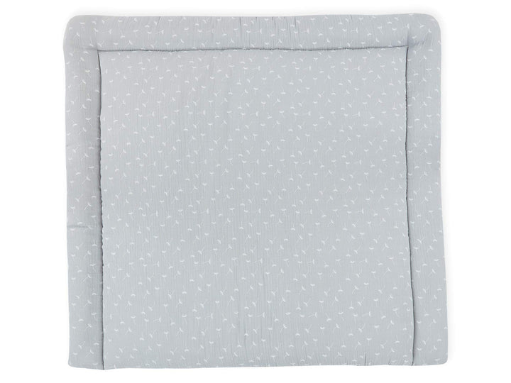 KraftKids Wickelauflage in Musselin grau Pusteblumen, Wickelunterlage 85x75 cm (BxT), Wickelkissen 8