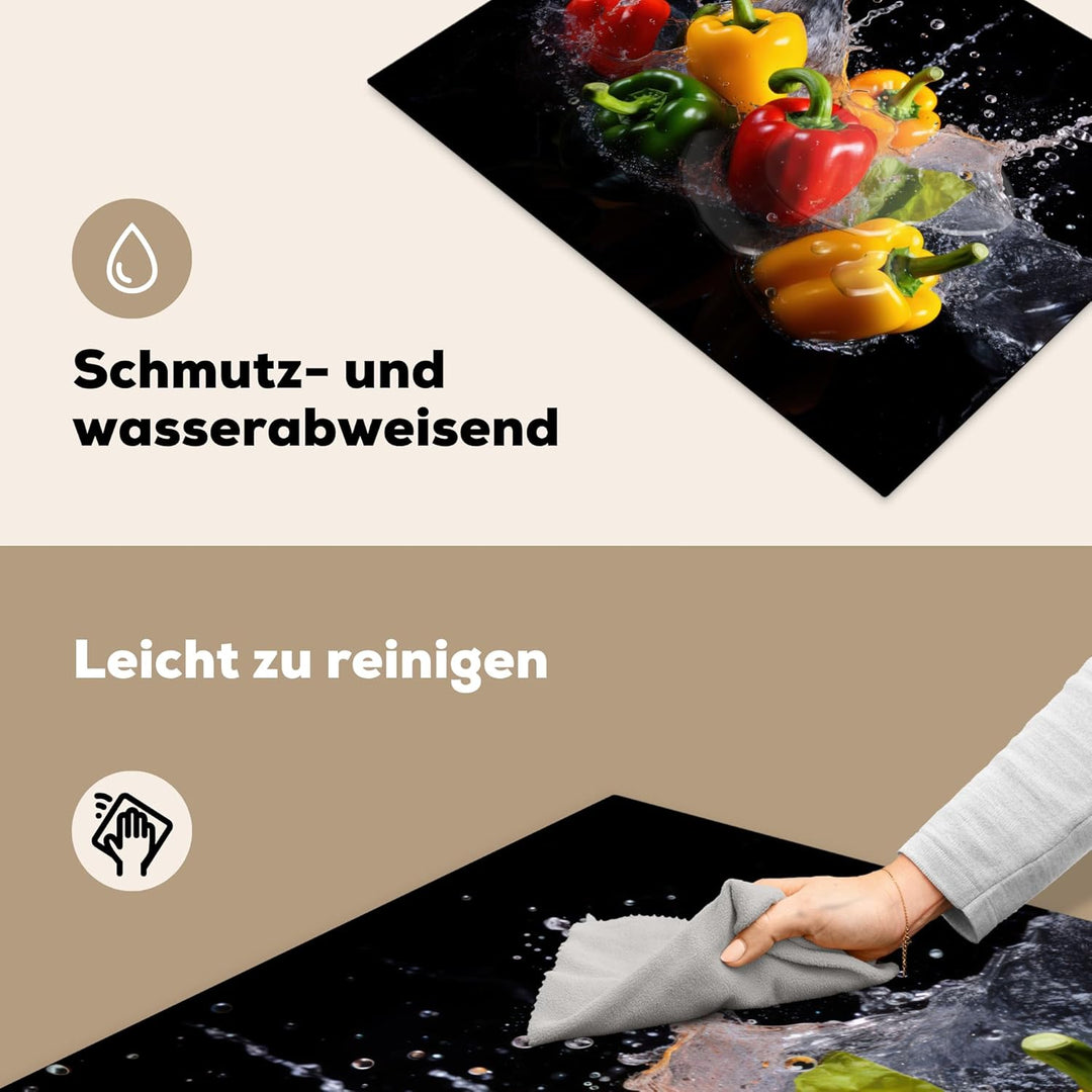 Herdabdeckplatte Einteilig Herdabdeckung Abdeckplatte für Ceranfeld Abdeckung Induktionskochfeld Auf