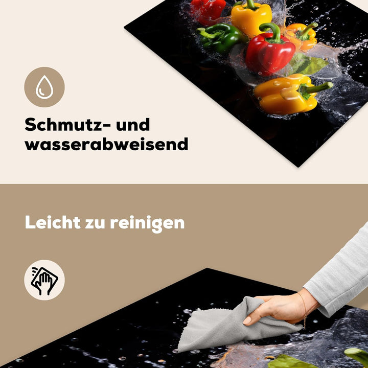 Herdabdeckplatte Einteilig Herdabdeckung Abdeckplatte für Ceranfeld Abdeckung Induktionskochfeld Auf