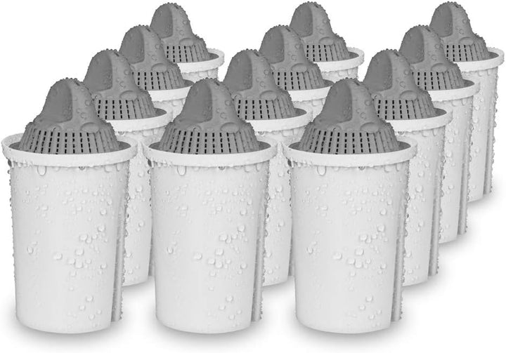 PearlCo - Protect+ classic Pack 12 Filterkartuschen für sehr hartes Wasser - passt zu Brita Classic