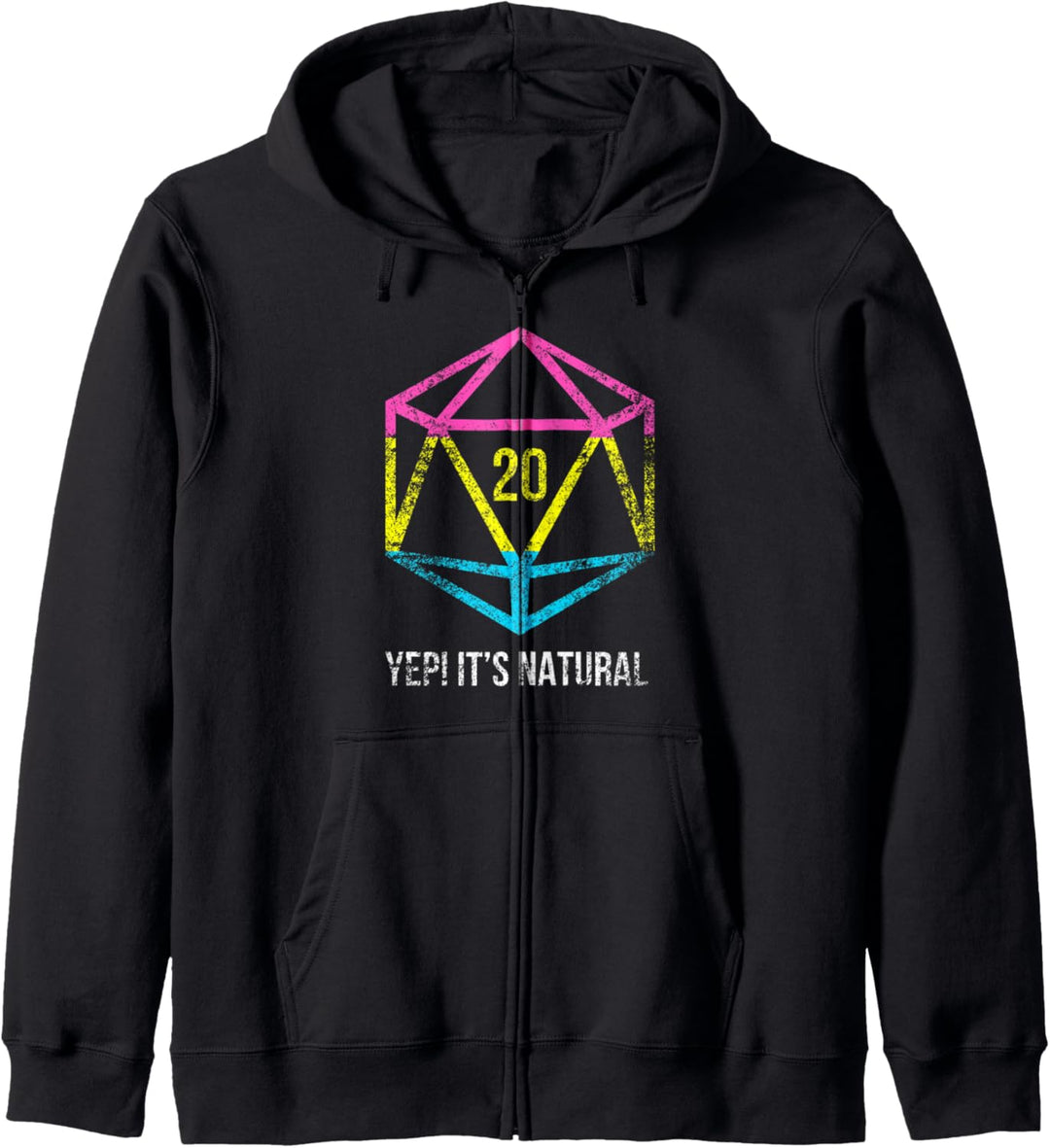 Natural 20 Pansexual Flag Pride LGBT Rights Saying Design Kapuzenjacke
