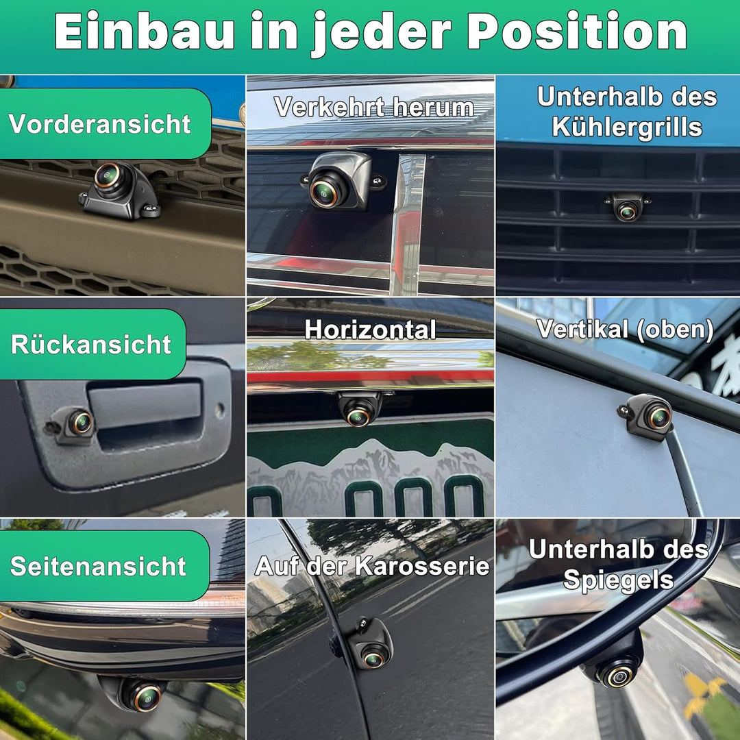 GreenYi AHD 1080P Rückfahrkamera Funktioniert nur mit Monitoren und Radio, die das AHD 1080P Videosi