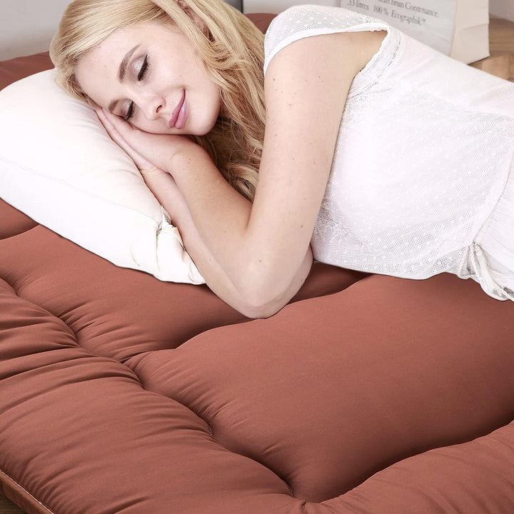 MAXYOYO Klappmatratze Futon Matratze Bodenmatratze Gepolsterte Japanische Tatami Gesteppte Bett, Dic