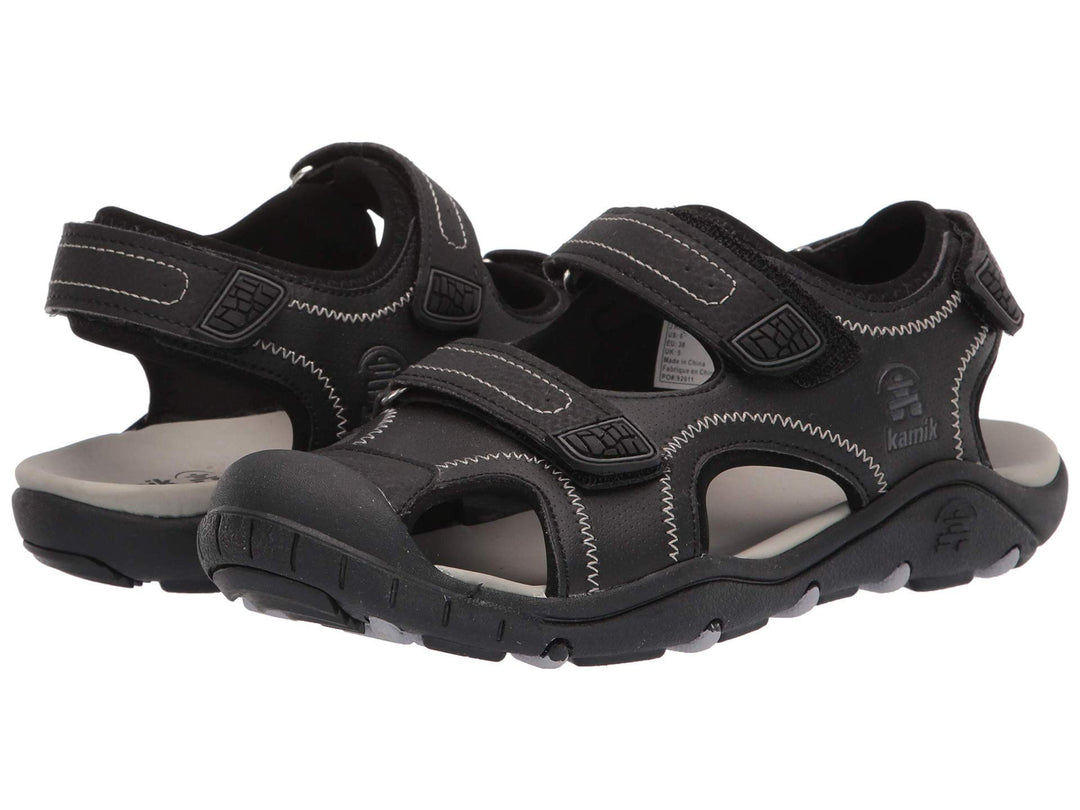 Kamik Mädchen Seaturtle2 Geschlossene Sandalen 22 EU Schwarz, 22 EU Schwarz