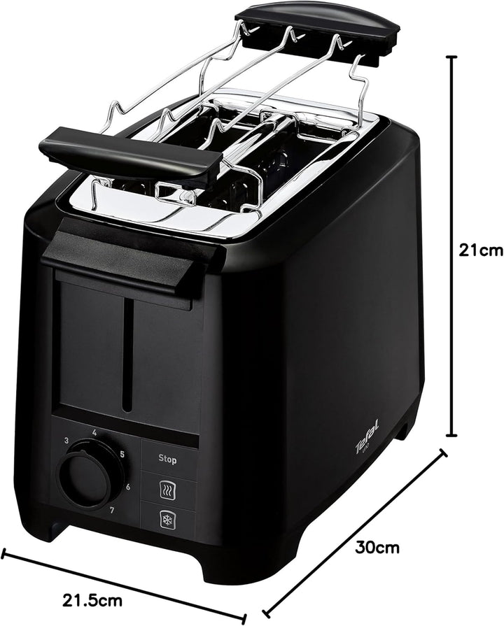 Tefal Uno TT1408 Scheibentoaster, 7 Bräunungsstufen (800 Watt) schwarz