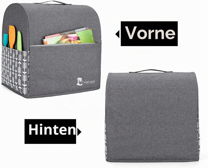 Yarwo Abdeckhaube Kompatibel mit Kitchen Aid Küchenmaschine Zubehör, Schutzhülle mit Oberem Griff fü