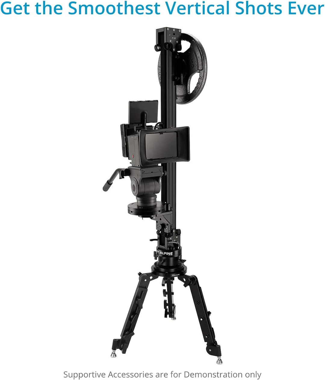 Proaim Alpine vertikaler Turm Mitchell kameraschieber mit Euro Base für filmemacher und professionel