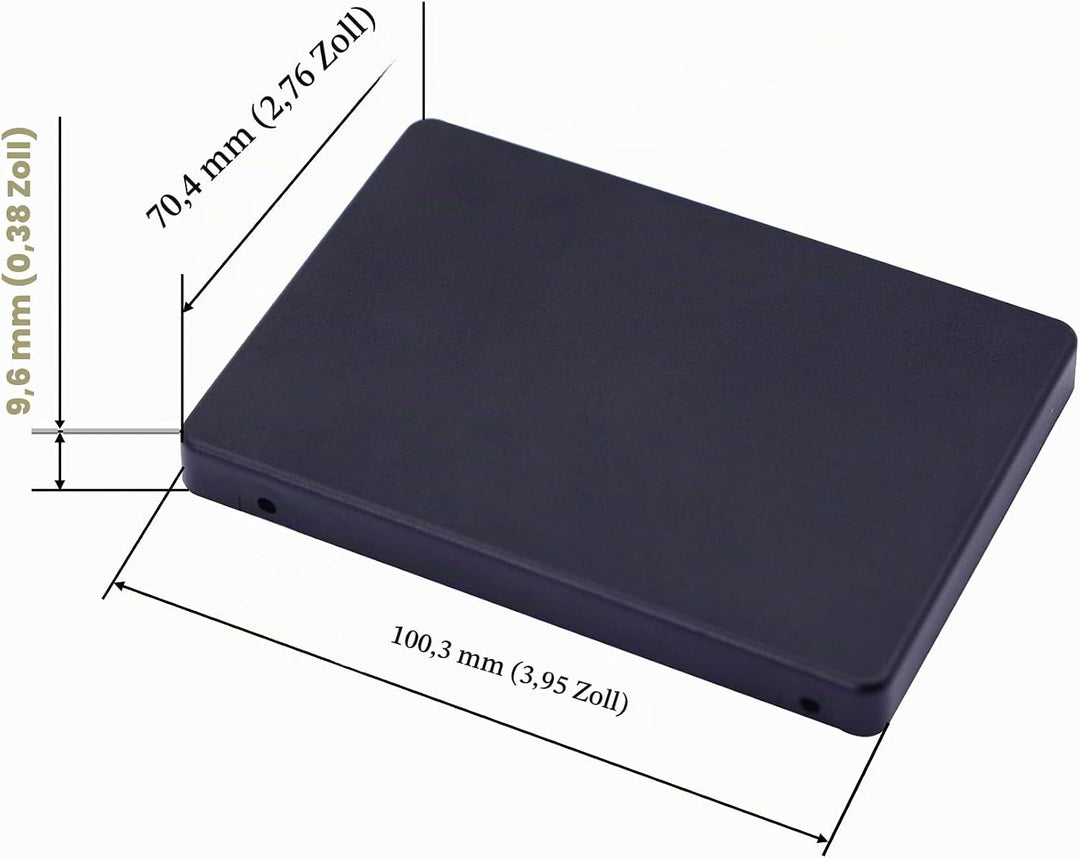 GINTOOYUN MSATA Mini PCI-E SSD auf 2,5-Zoll-IDE 44Pin-Konverterkarte mit Shell, Schwarz für Notebook
