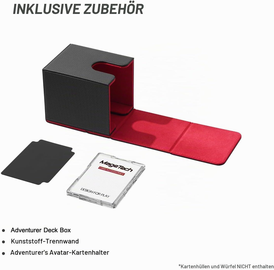 Mage Tech Adventurer [Hero] Modulare Deckbox - passt für 99 doppelt gesleevte Karten - Avatar-Halter