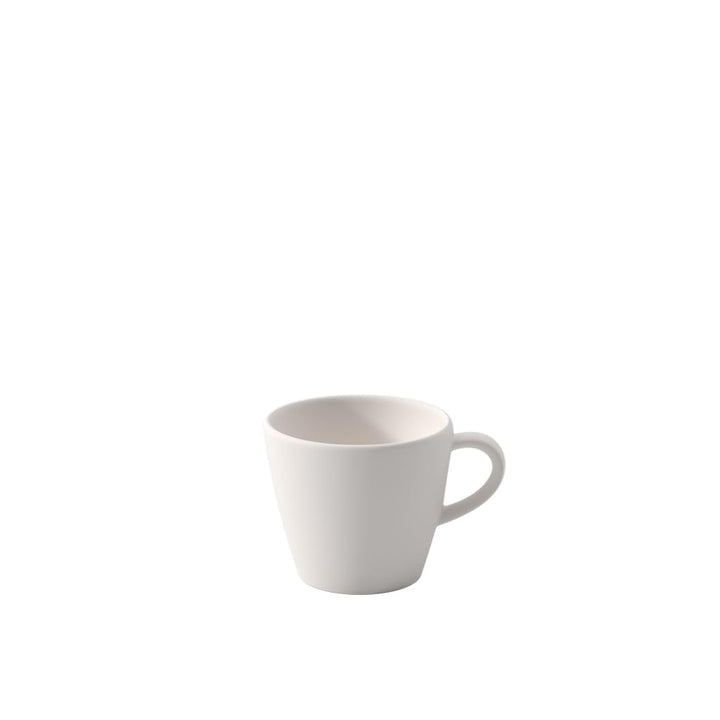 Villeroy und Boch - Manufacture Rock blanc Mokka-/Espressoobertasse, weisse Tasse für Espresso und M