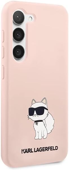 KARL LAGERFELD Hülle KLHCS23MSNCHBCP Samsung S23+ S916 rosa silikon Choupette