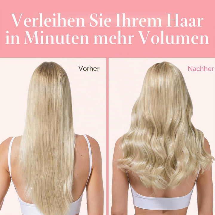 GOO GOO Clip in Extensions Echthaar, Echthaar Extensions Clip, 45cm 120g 7pcs, Extensions Echthaar,