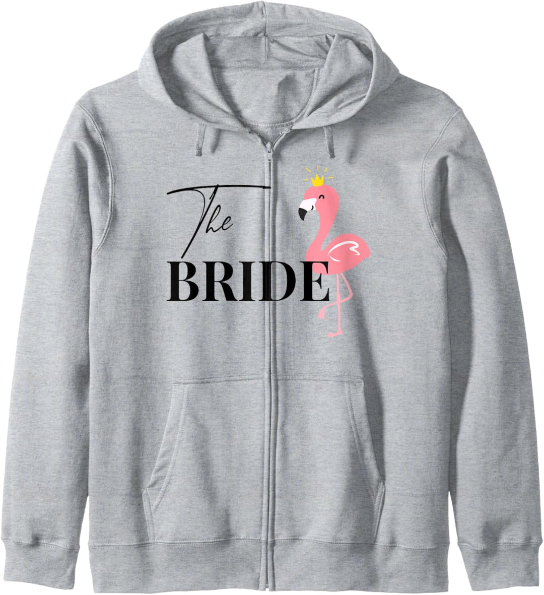 Damen Bride to be Braut Flamingo Flamingos JGA Verlobung Kapuzenjacke