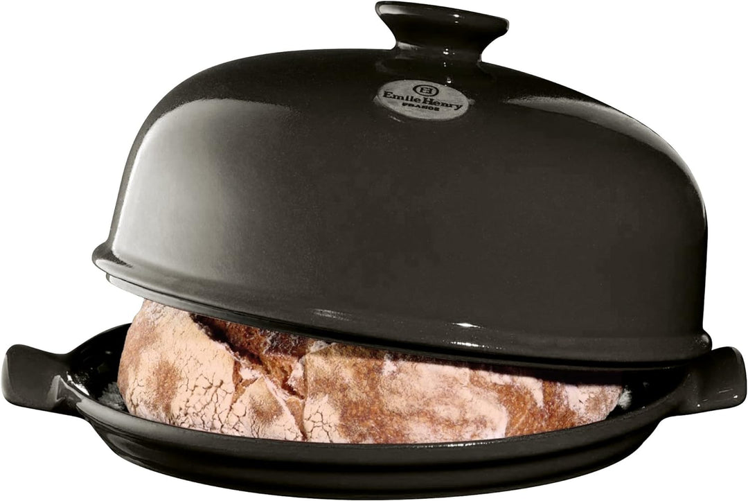 Broodbakbol  E-box Ø285mm Emile Henry 9508-79 Fusain Charcoal, Charcoal