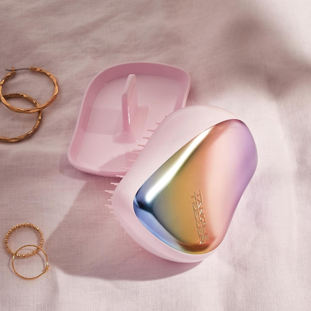 Tangle Teezer Haarbürste Compact Styler Pearlescent Matte - Kompakte Bürste für unterwegs - Entwirre