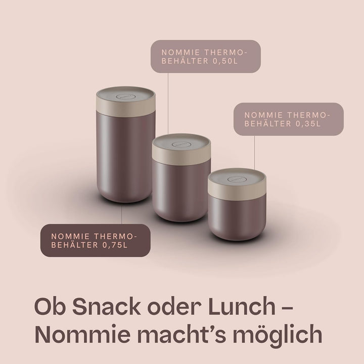 Berghoff Home Thermobehälter für Essen – 0,75L – Edelstahl Warmhaltebehälter – Thermobecher für Getr