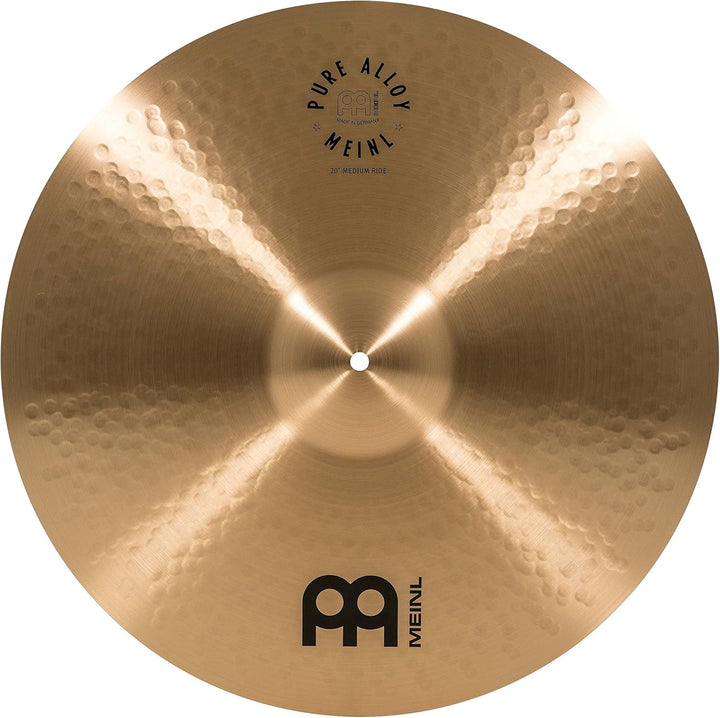 Meinl Cymbals Pure Alloy Ride Medium 20 Zoll (Video) Schlagzeug Becken (50,80cm) Pure Alloy Bronze,