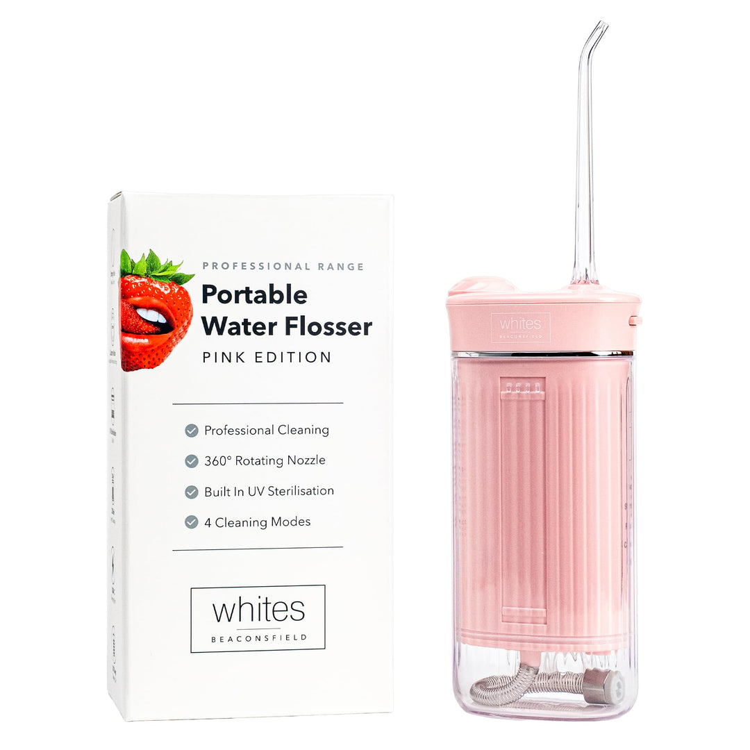 Whites Beaconsfield Dental Water Flosser — Tragbare wasserdichte Munddusche für Zähne &amp; Zahnfleisch,