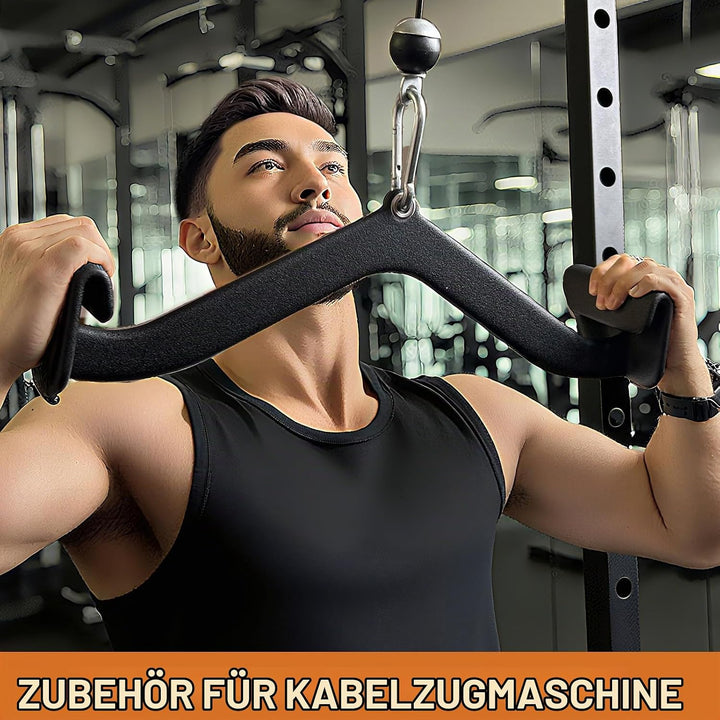 Ergonomic Design Lat Pull down Bar Grip Handle, Lat Pulldown Attachments, Strength Trainer for Athle